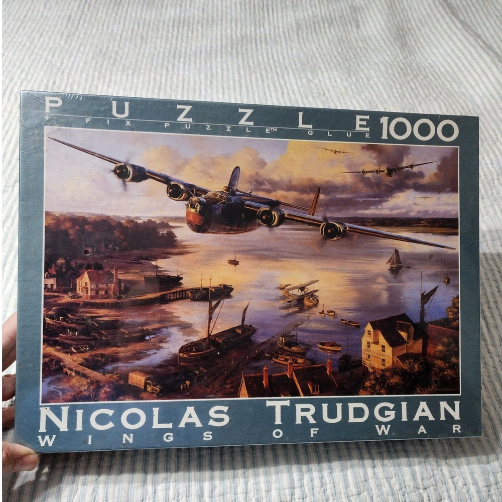 Nicolas Trudgian Wings of War Safe Haven 1000 Piece Jigsaw Puzzle Fink & Co 1995